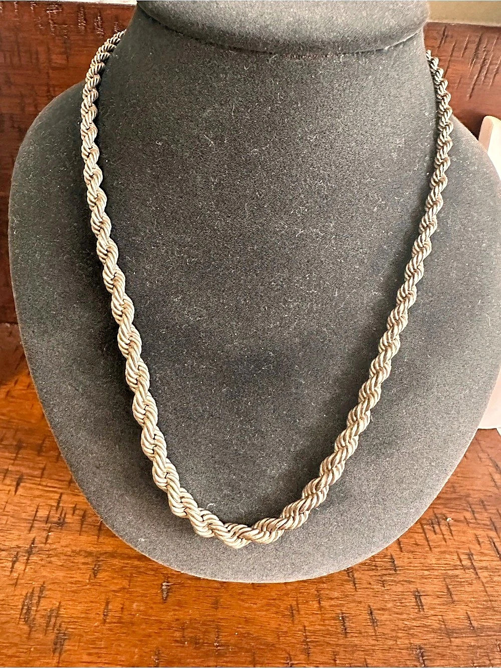 875 silver Braided Chain Necklace in Silver